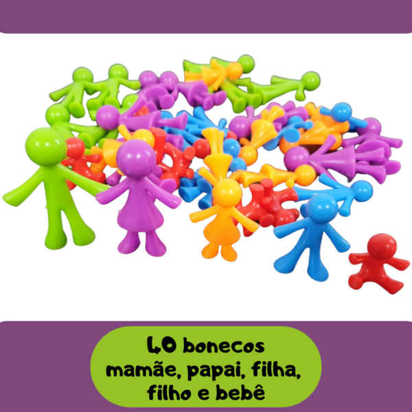 Kit Montessori Classificação de Cores -Família - Imagem 2