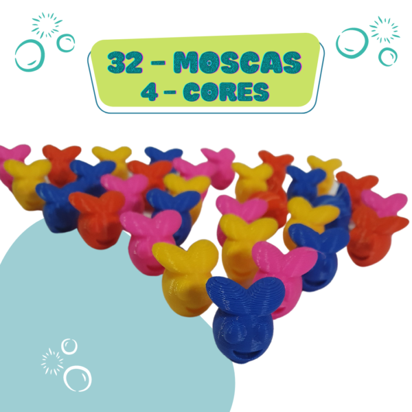Jogo Pega Mosca Montessori Desenvolve Sequência, Seriação, Classificação e Coordenação Motora - Imagem 2