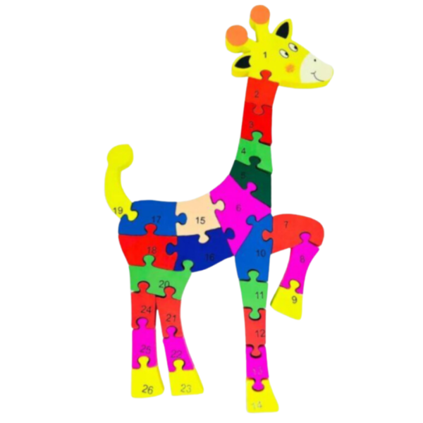 Quebra-Cabeça Girafa ABC & Números - Imagem 2