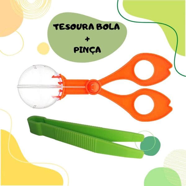 Kit Pequeno Explorador: Pote Observação + Tesoura Bola + Pinça - Imagem 3