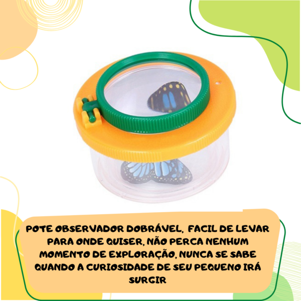 Pote Observador Com 2 Lupas Educativo E Divertido - Imagem 3