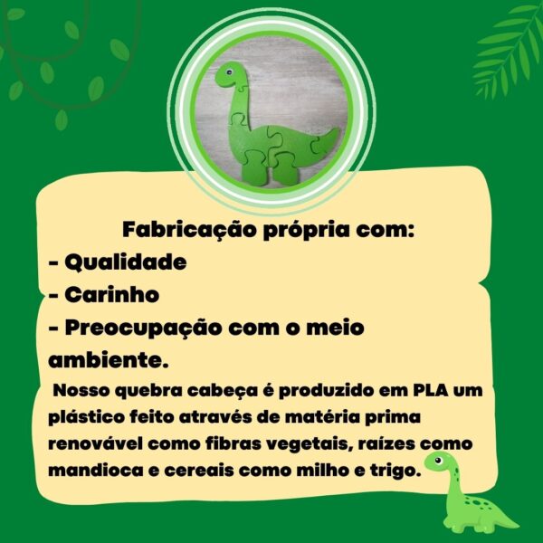 Coleção Quebra Cabeça Dino (Em plástico resitente) - Image 2