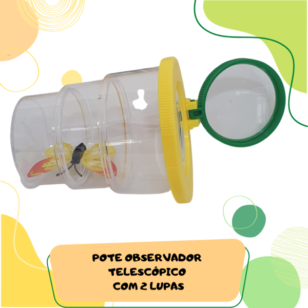 Pote Observador Com 2 Lupas Educativo E Divertido - Imagem 6