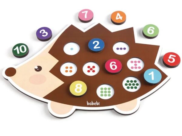 Conte Até 10 Com O Ouriço brinquedo gigante Montessori - Imagem 5