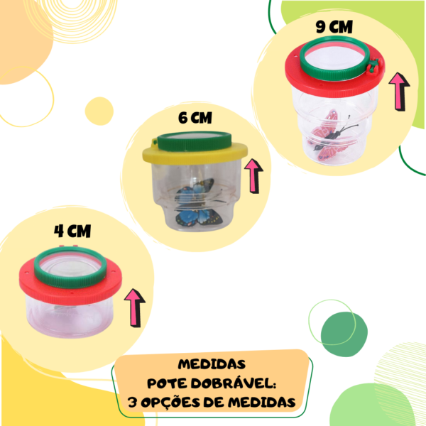 Pote Observador Com 2 Lupas Educativo E Divertido - Imagem 4