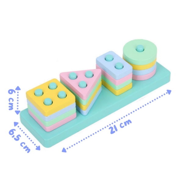 Formas Geométrica de Encaixe Montessori - Imagem 5