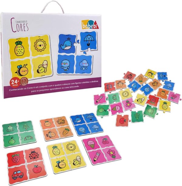 Quebra-Cabeça infantil "Conhecendo as Cores