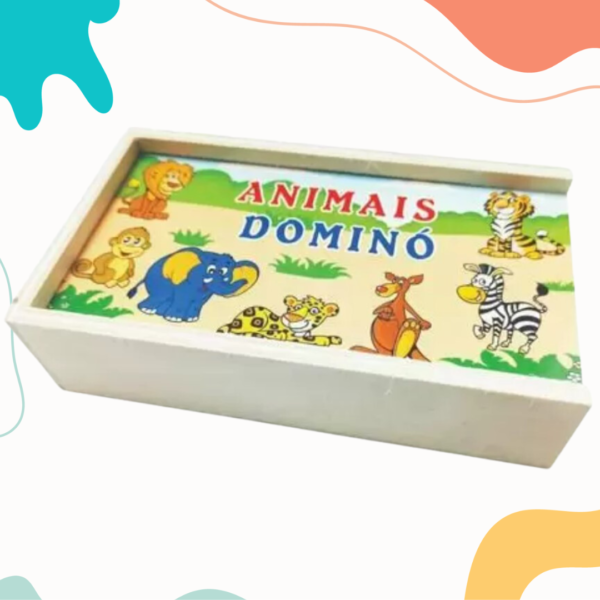 Dominó Animais de Madeira – Jogo Educativo - Imagem 5