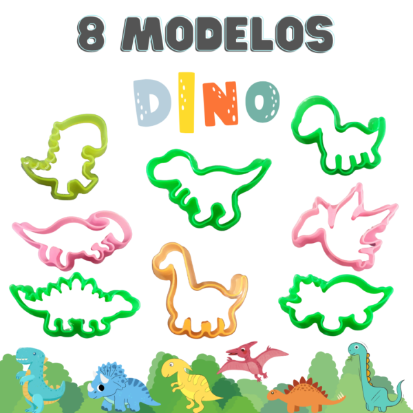 50 Cortadores de massinha Safari e Dinossauro - Imagem 3