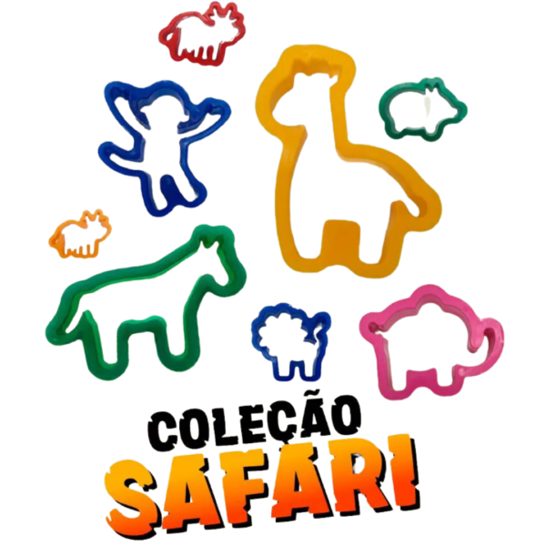 50 Cortadores de massinha Safari e Dinossauro - Imagem 4