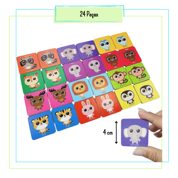 Jogo da Memória Animais – Coleção Joguinho de Bolsa - Imagem 2