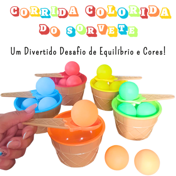🍦 Corrida Colorida do Sorvete – Diversão e aprendizado em cada movimento!