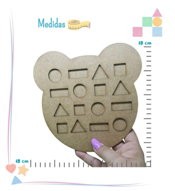 🧸✨ Ursinho de Encaixe – Formas e Cores para o Desenvolvimento Infantil - Imagem 3
