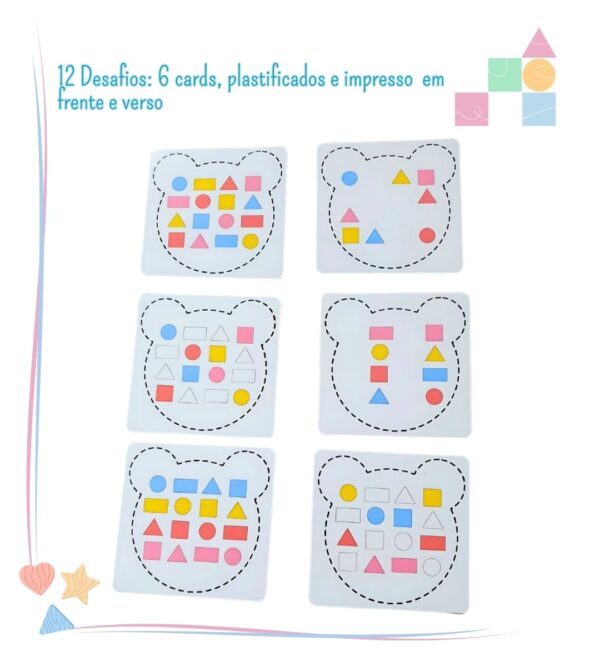 🧸✨ Ursinho de Encaixe – Formas e Cores para o Desenvolvimento Infantil - Imagem 5