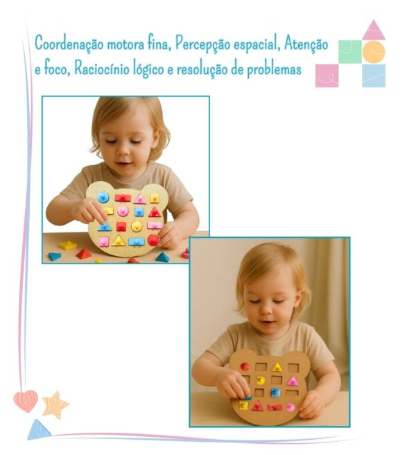 🧸✨ Ursinho de Encaixe – Formas e Cores para o Desenvolvimento Infantil - Imagem 7