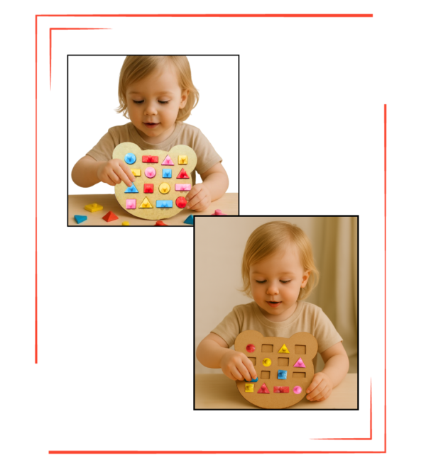 🧸✨ Ursinho de Encaixe – Formas e Cores para o Desenvolvimento Infantil - Imagem 6