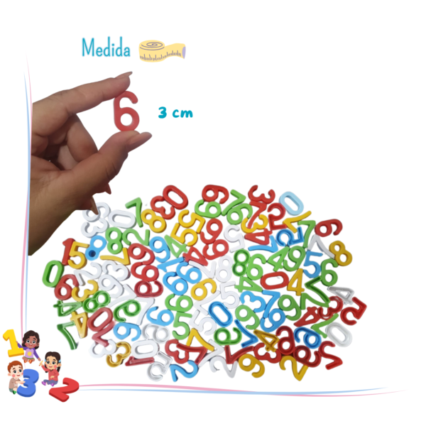 Números Móveis – Pacote com 100 peças coloridas 🔢🧠 - Imagem 2