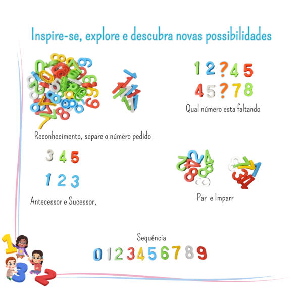 Números Móveis – Pacote com 100 peças coloridas 🔢🧠 - Imagem 4