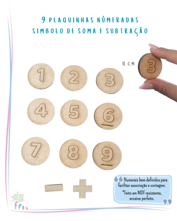 🌞Solzinho Sensorial – Kit Aprendizagem Numérica e Coordenação motora fina - Imagem 8